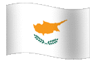 Waving flag of Cyprus