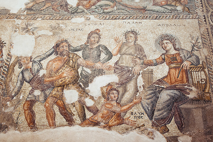 A Roman era mosaic in Paphos.