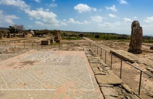 Mosaic at the ruins of the Temple of Aphrodite