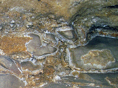 limestone breccia similar to that found at Petra Tou Romiou