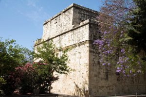 Outside walls of the castle