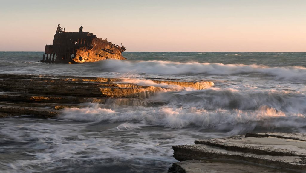 Achaios shipwreck near Akrotiri