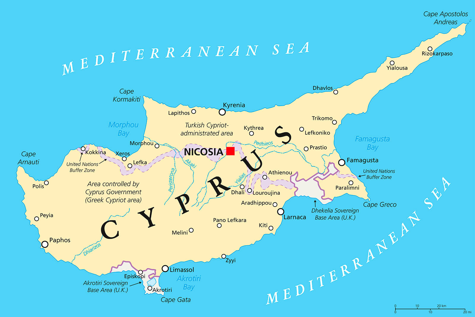 Cyprus Map Just About Cyprus