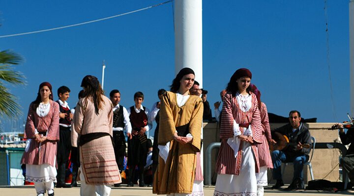  A traditional Cypriot dance performance in Lanarca Municipality.