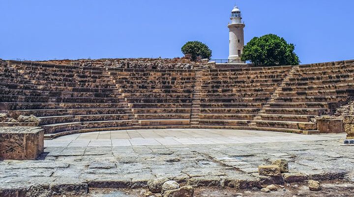 Odeon amphitheater in Old Paphos