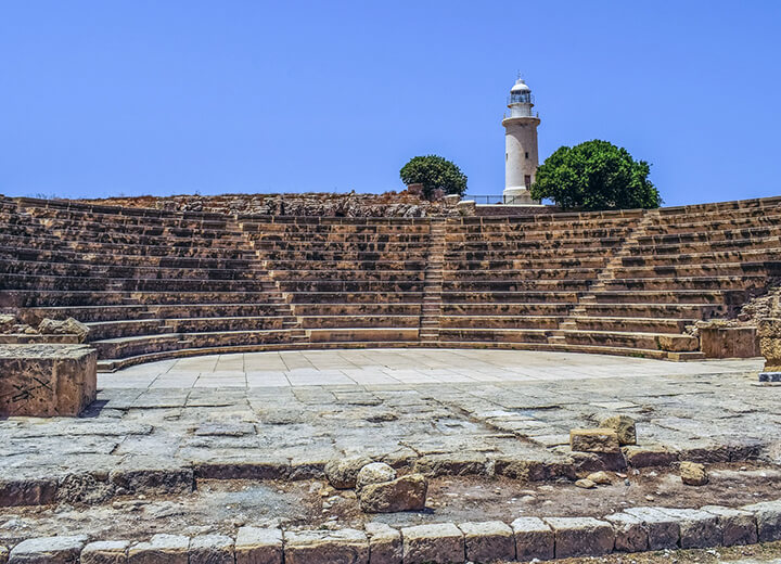 Odeon amphitheater in Old Paphos