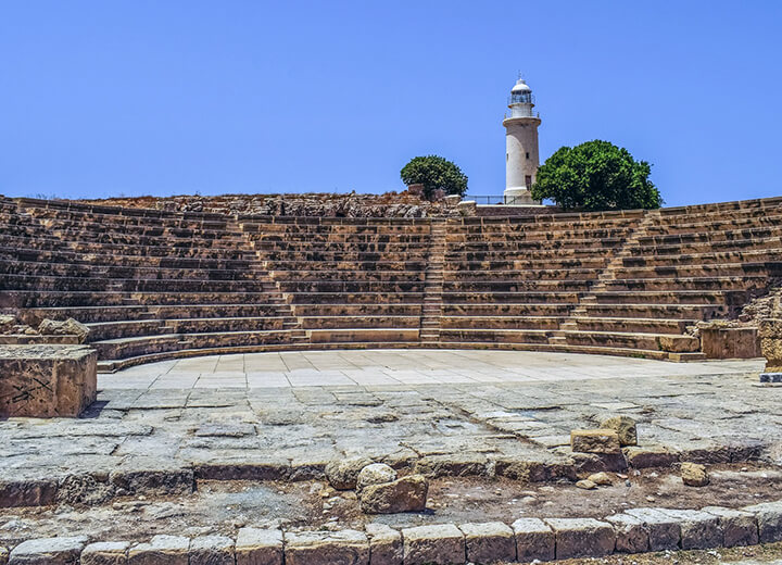 Odeon amphitheater in Old Paphos